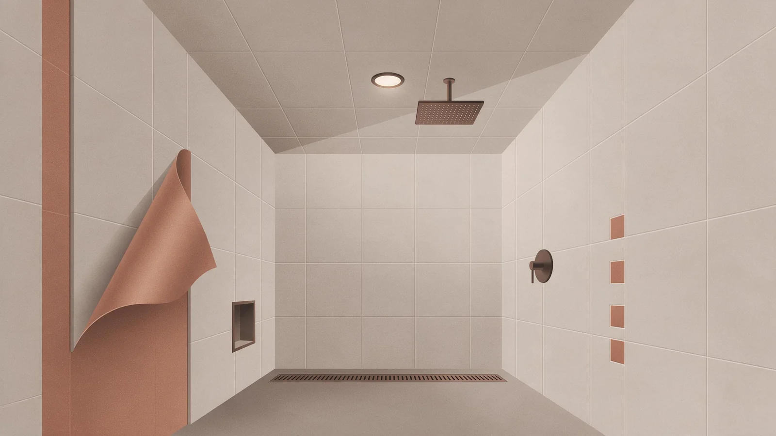 can you tile a shower ceiling, Winway