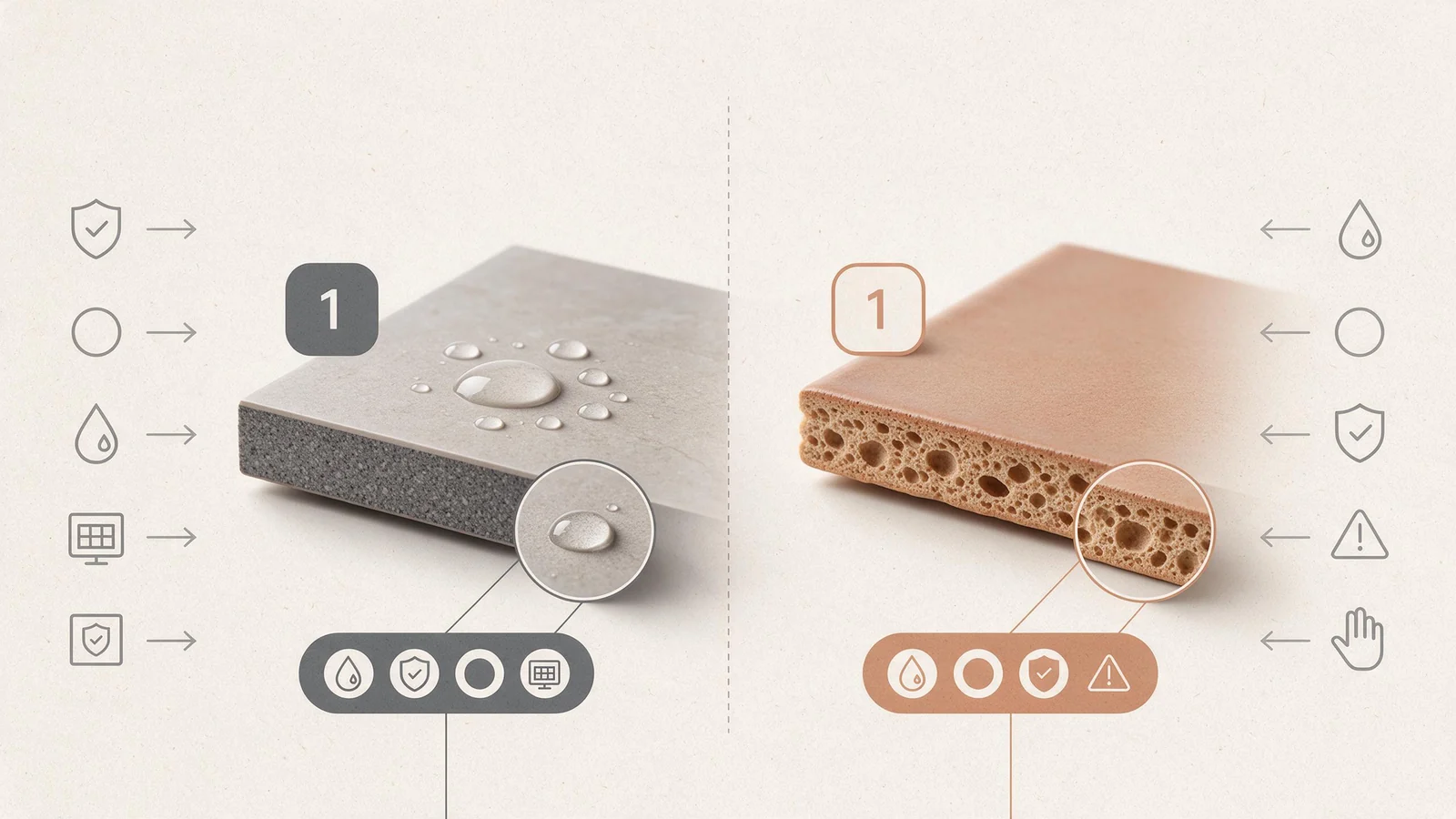 porcelain vs ceramic tiles, Winway